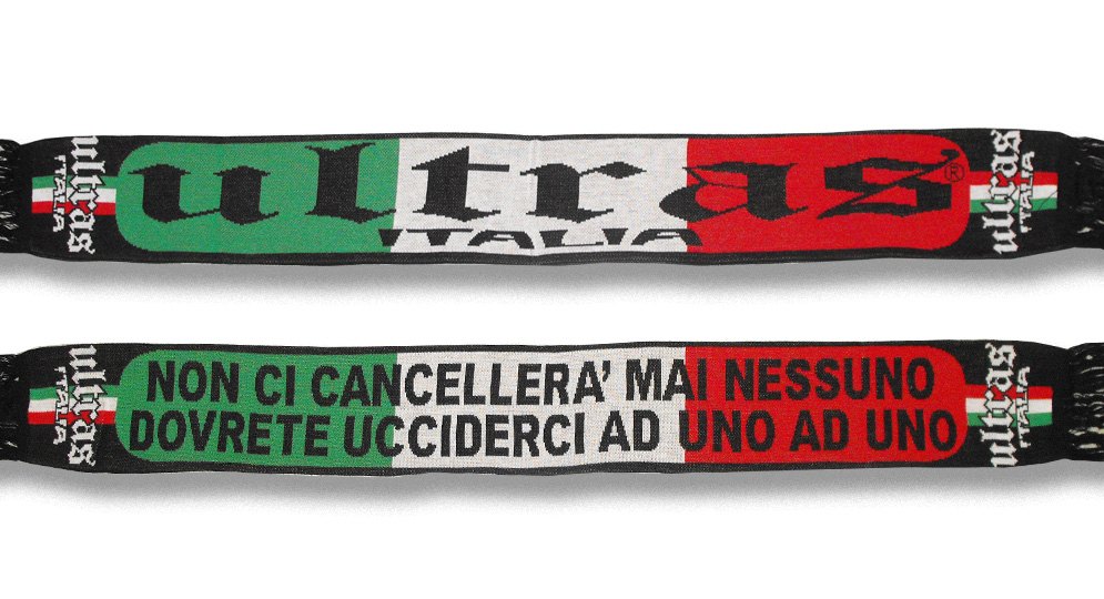 ULTRAS ITALIA -NON CI CANCELLERA' MAI NESSUNO Scarves