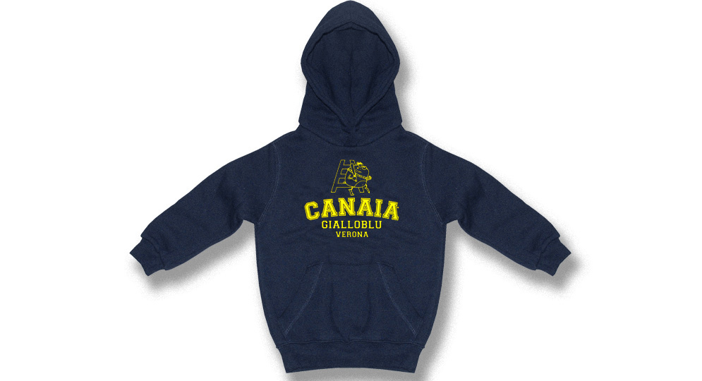 FELPA Capp.CANAIA GIALLOBLU Ultras Baby