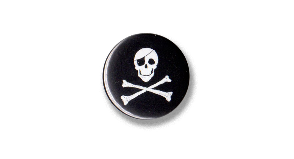 BOTTON JOLLY ROGER Pins & Stickers