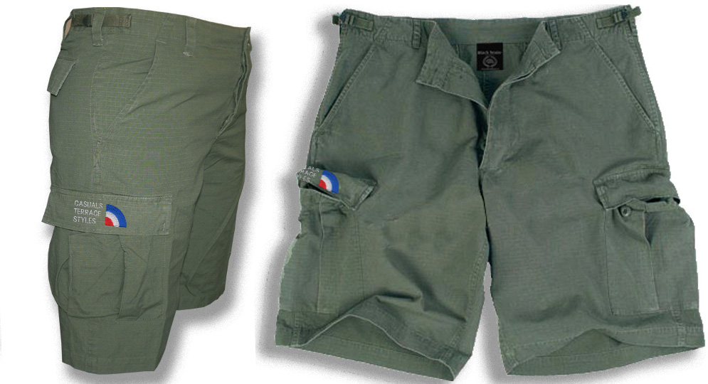 BERMUDA ARMY OLIVE CASUALS ESSENTIAL Shorts & trousers