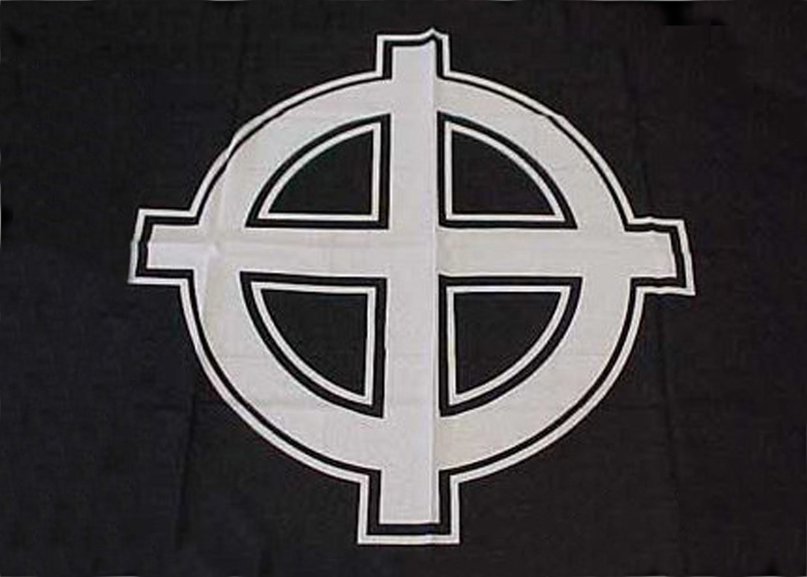 Black Celtic Cross Flags