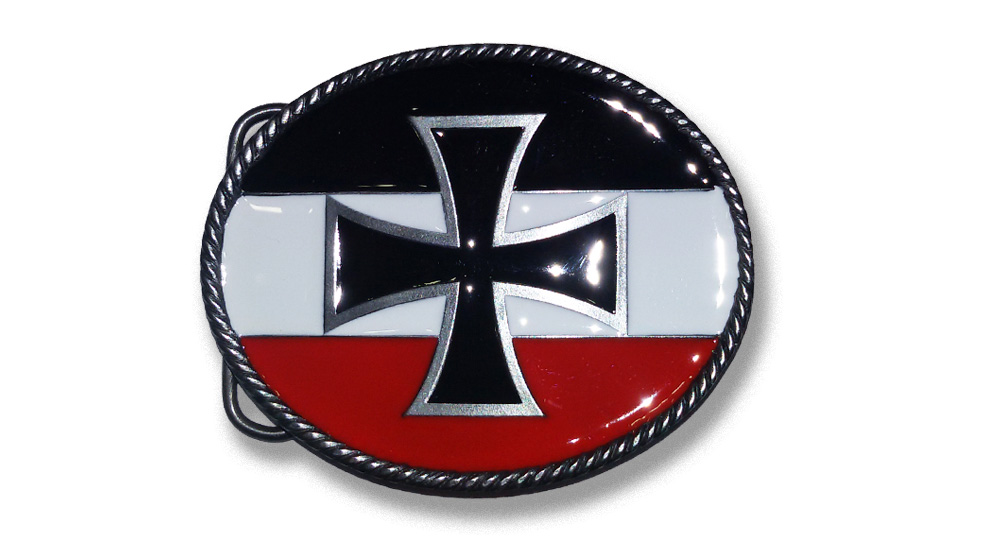 IRON CROSS BLACK/WHITE/RED Buckles