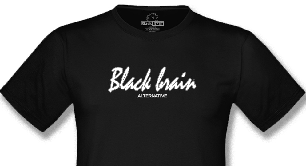 BLACK BRAIN ITALIC T-shirts