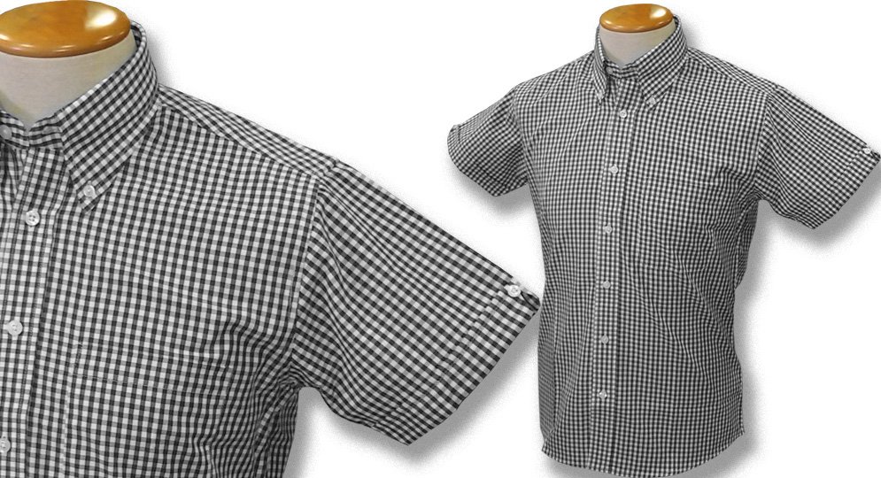 GINGHAM SHIRT BLACK Polos Pullovers Shirts