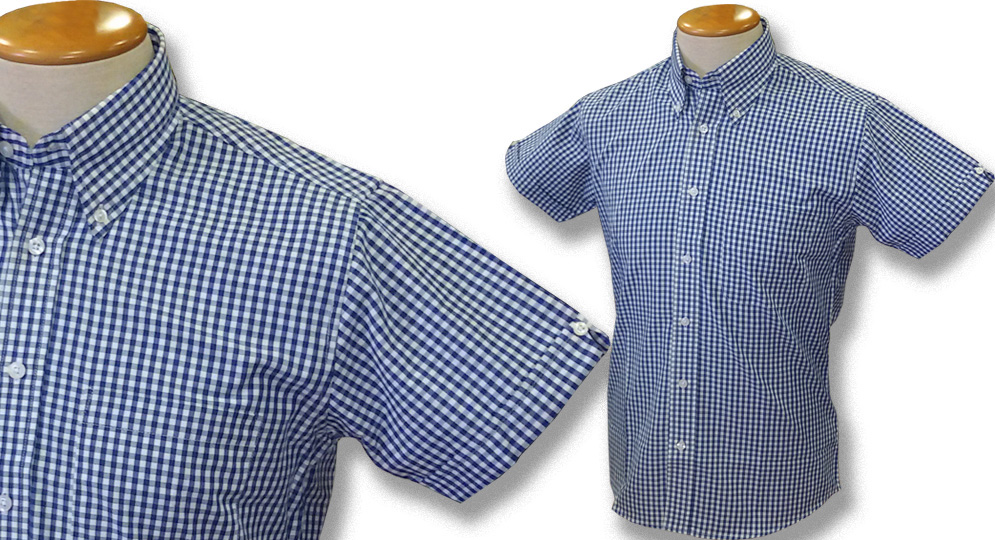 GINGHAM SHIRT BLU Polos Pullovers Shirts