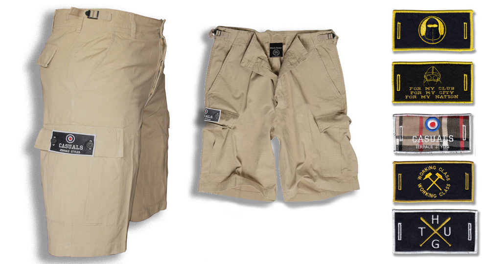 BERMUDA ARMY SAND BUTTON LABEL Shorts & trousers