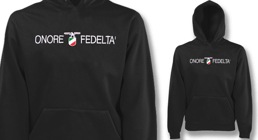 FELPA CAPPUCCIO ONORE E FEDELTA' Sweaters & Hoodies