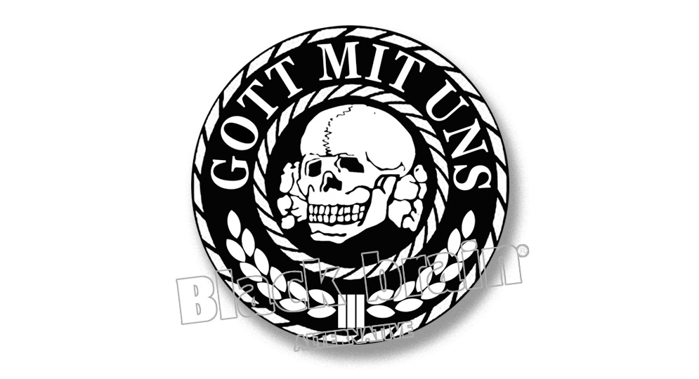 GOTT MIT UNS SKULL Pins & Stickers