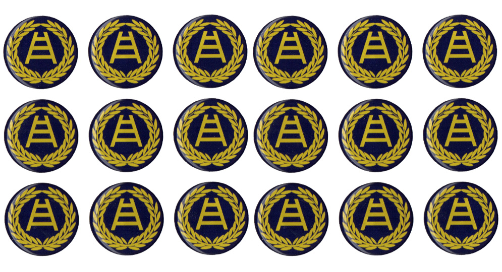 ADESIVO DA TARGA RESINALO ALLORO SCALA Pins & Stickers