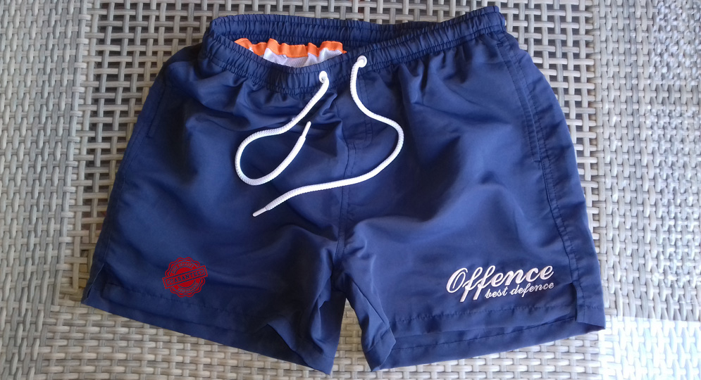 OFFENCE BEST DEFENCE - SWIMMING SHORTS Offence best defence