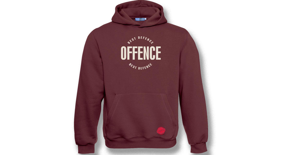 HOODY OFFENCE BEST DIFENCE Circle BOREAUX Offence best defence