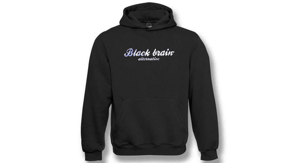 HOODY BLACK BRAIN ITALIC Sweaters & Hoodies