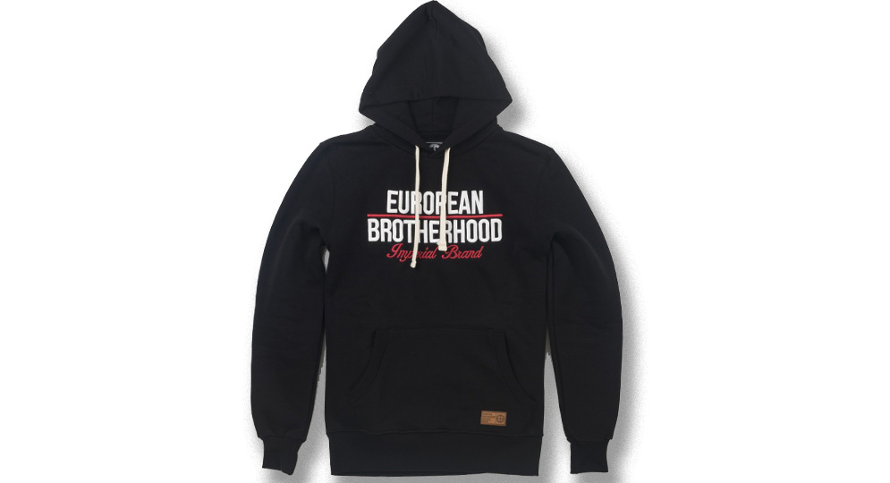 HOODY EB IMPERIAL BRAND BLACK European Brotherhood