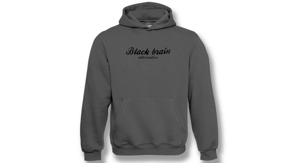 HOODY BLACK BRAIN ITALIC ANTHRACITE Sweaters & Hoodies