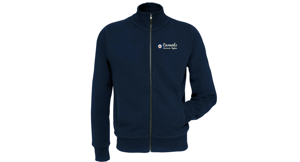 SWEAT FULL ZIP CASUALS TERRACE STYLES BLUE Sweaters & Hoodies