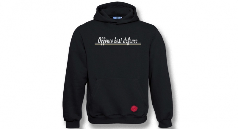 HOODY OFFENCE BEST DEFENCE THE LINE Offence best defence