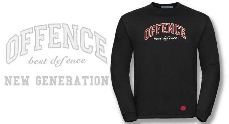 SWEAT OFFENCE BEST DEFENCE NEW GENERATION BLACK Offence best defence