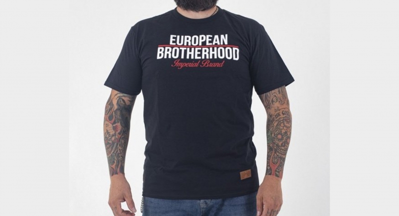 T-SHIRT IMPERIAL BRAND BLACK European Brotherhood