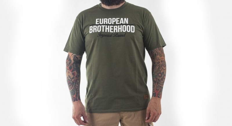 T-SHIRT IMPERIAL BRAND OLIVE European Brotherhood