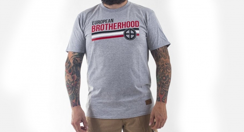T-SHIRT NATION GREY European Brotherhood