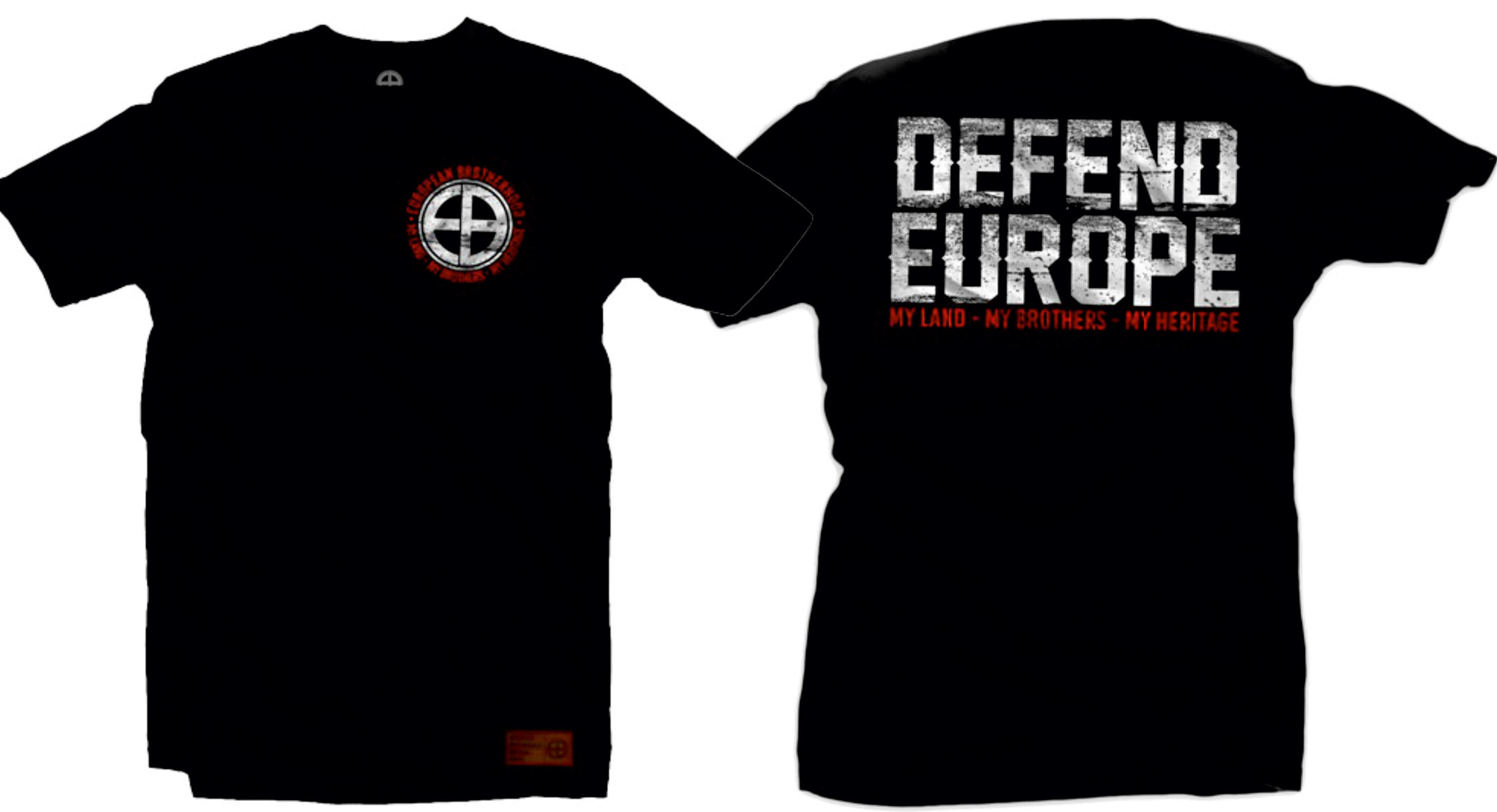 TSHIRT DEFEND EUROPE BLACK