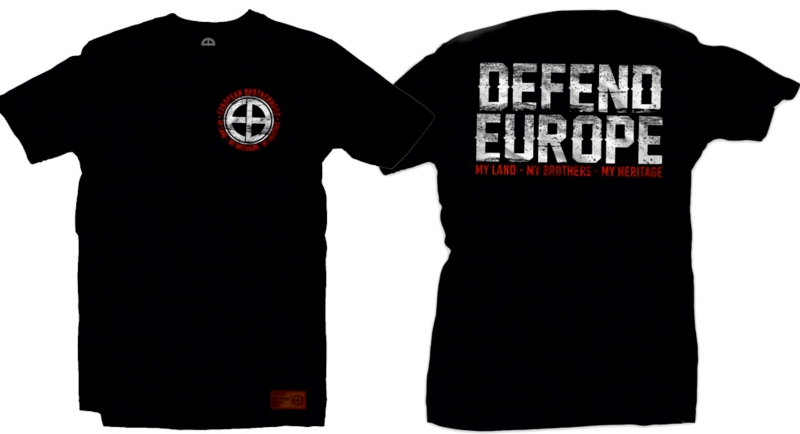 T-SHIRT DEFEND EUROPE BLACK European Brotherhood