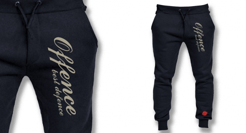 SWEAT PANTS OFFENCE BEST DEFENCE CLASSIC NAVY 
