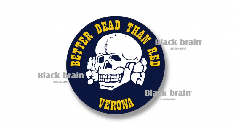 STICKER BETTER DEAD THAN RED VERONA Pins & Stickers