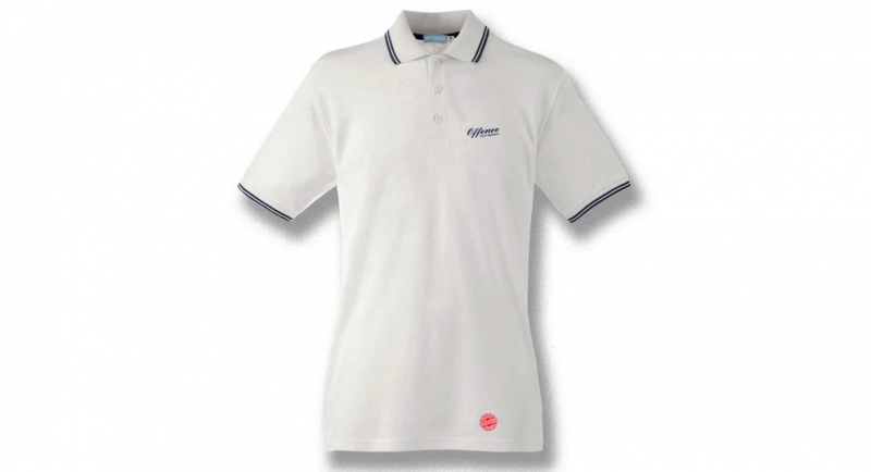 OFFENCE BEST DEFENCE POLO WHITE Offence best defence