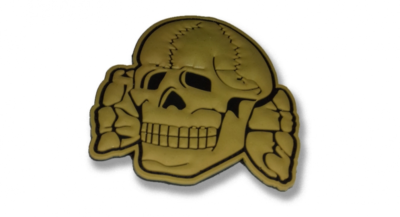 RUBBER PATCH TOTENKOPF SAND Patches
