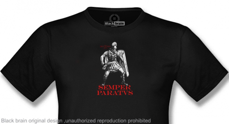 T-SHIRT DECIMA LEGIO SEMPER PARATVS BLACK T-shirts