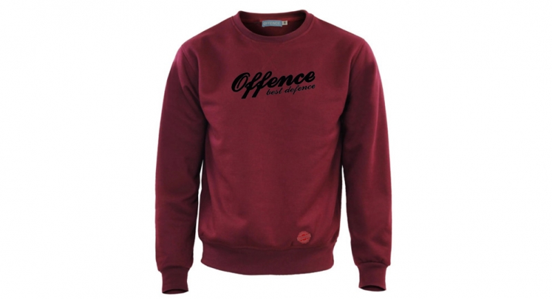 SWEAT OFFENCE BEST DEFENCE BORDEAUX Offence best defence