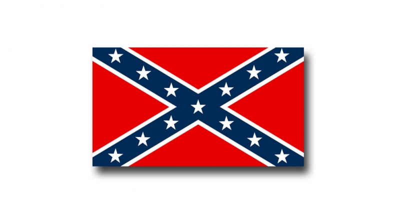 STICKER CONFEDERATE FLAG Pins & Stickers