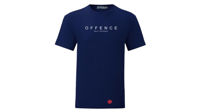 T-SHIRT OFFENCE BEST DEFENCE NOBLE ART NAVY 
