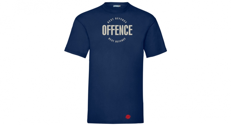 T-SHIRT OFFENCE BEST CIRCLE DARK BLUE Offence best defence