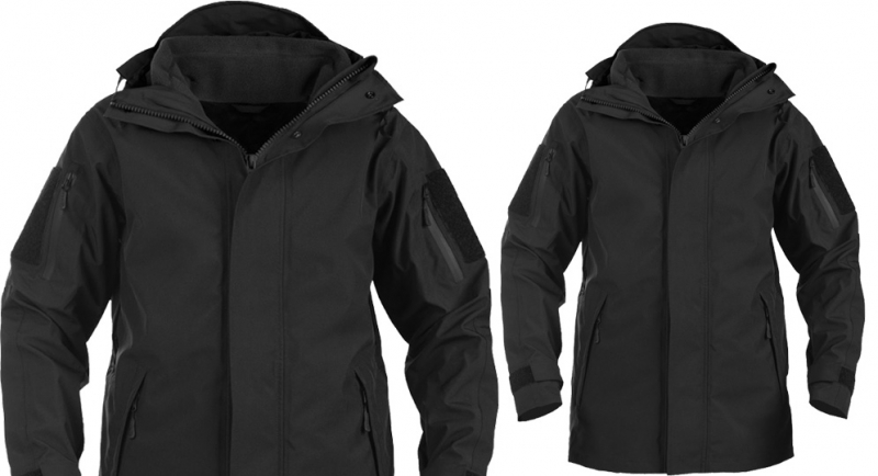 CHECK POINT PARKA BLACK Jackets