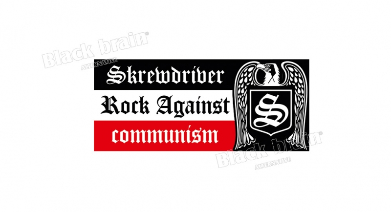 STICKER SKREWDRIVER ROCK AGAINST COMMUNISM 