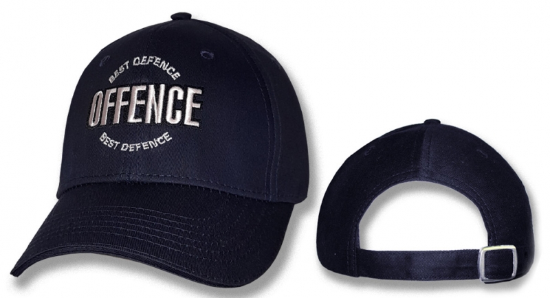 CAP OFFENCE BEST DEFENCE CIRCLE BLUE Offence best defence