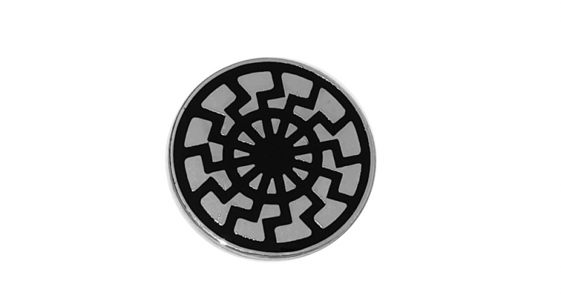 PIN SCHWARTZ SONNE Pins & Stickers