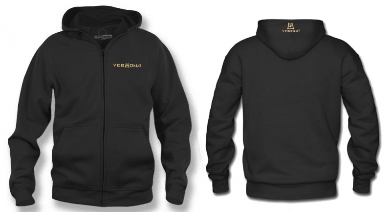 HOODY ZIP VERONA SCALA RUNA NERA Sweaters & Hoodies