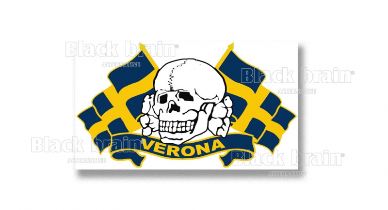 STICKER VERONA TESCHIO BANDIERE Pins & Stickers