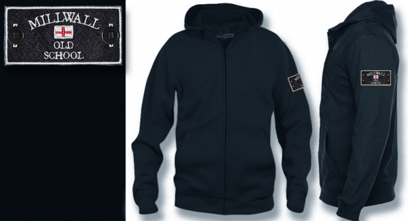 HOODY ZIP LABEL MILLWALL OLD SCHOOL Sweaters & Hoodies