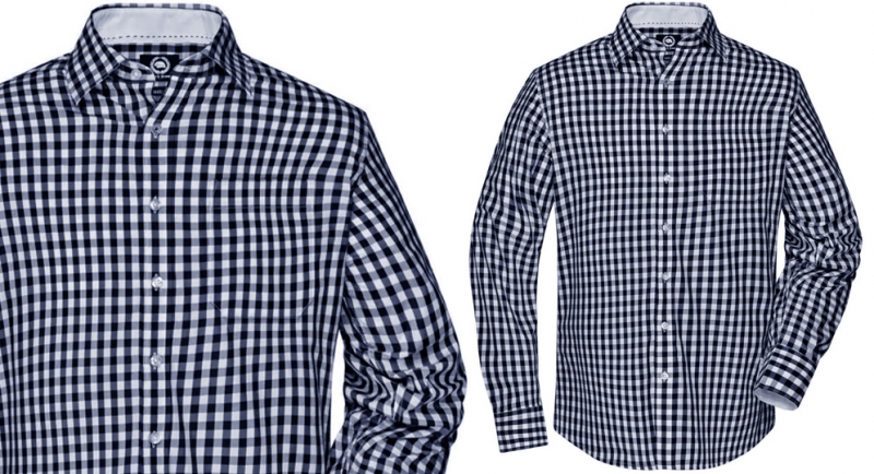 CHECKED SHIRT BLUE Polos Pullovers Shirts