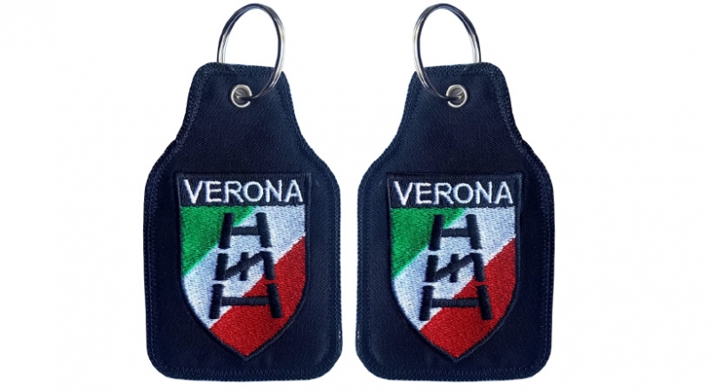 PORTACHIAVI STOFFA VERONA SCUDO TRICOLORE Extras