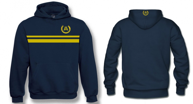 HOODY YELLOW LINES ALLORO SCALA Sweaters & Hoodies