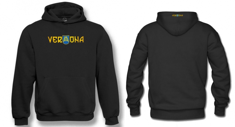 HOODY VERONA NERA SCUDO SCALA Sweaters & Hoodies