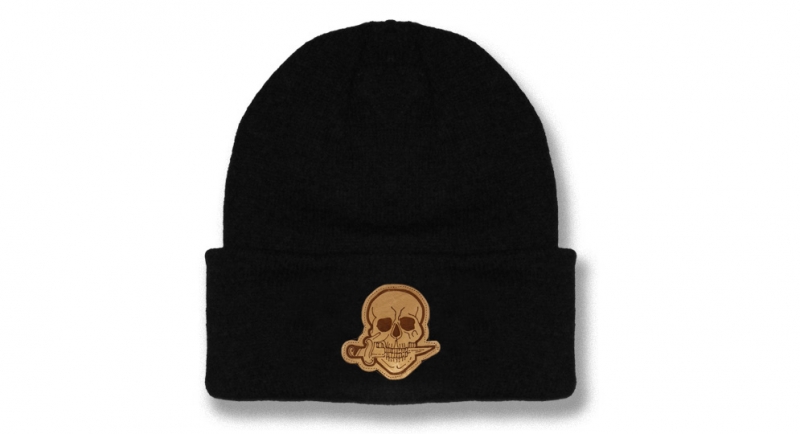 CUFFIA CON RISVOLTO ARTITO PELLE Caps