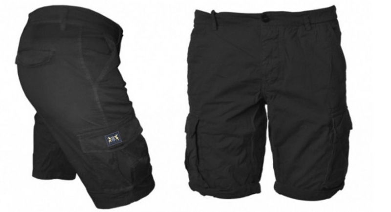 BERMUDA CARGO BLACK MASTINI SCUDO SCALA Shorts & trousers