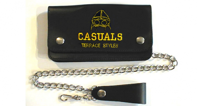 PORTAFOGLIO PELLE CON CATENA CASUALS Extras