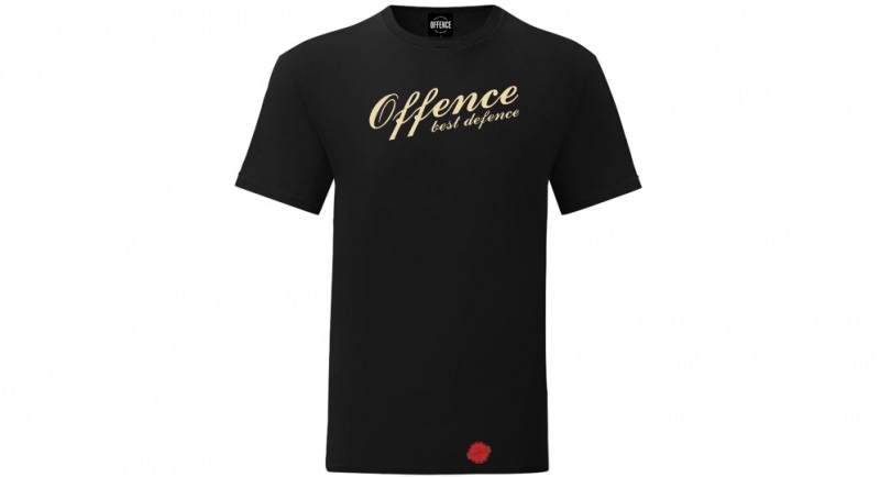 T-SHIRT OFFENCE BEST DEFENCE BLACK Offence best defence